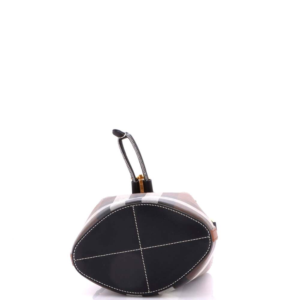 Burberry Tb Drawstring Bucket Bag Check #224338B11B - Picture 4 of 7